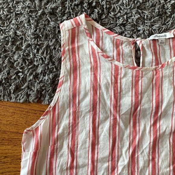 Madewell Side-Tie Tank in Marcia Stripe Size Medium - Picture 5 of 12